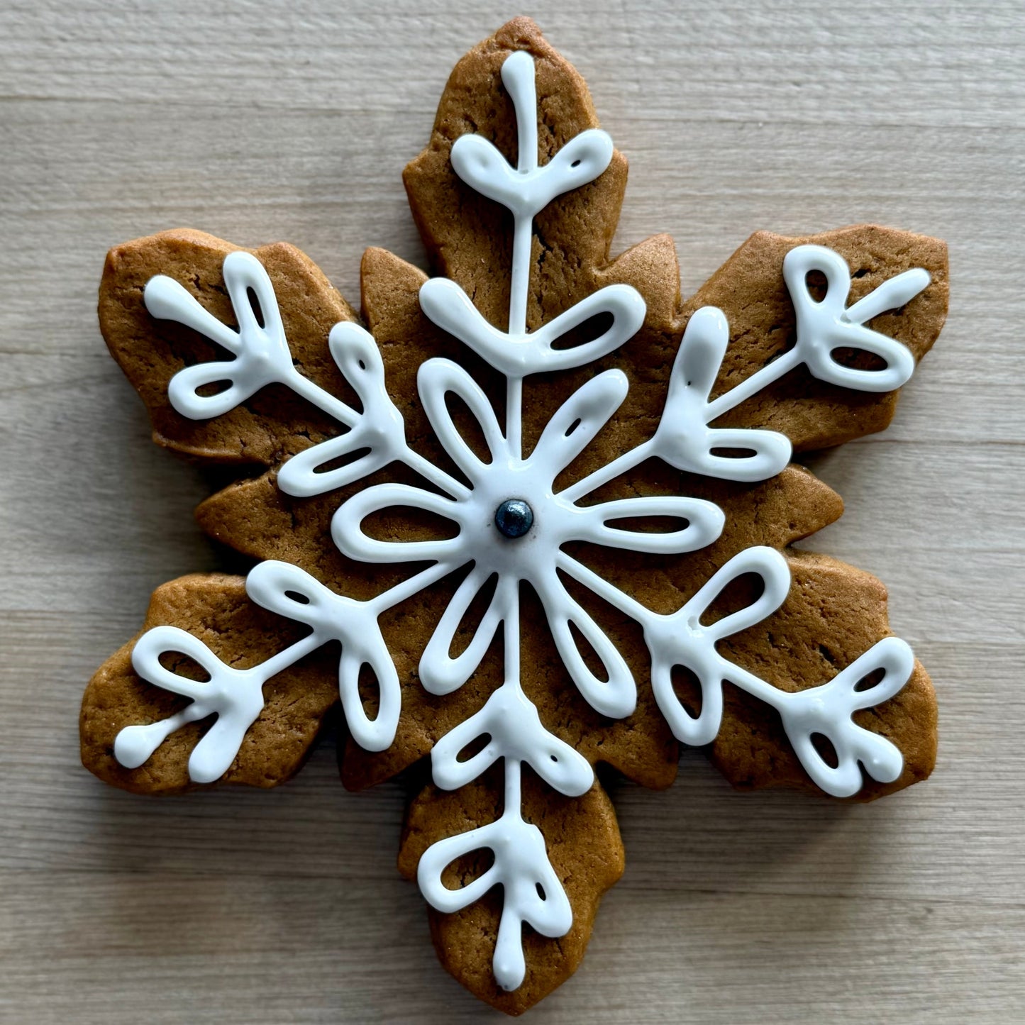 Gingerbread Snowflake Cookie