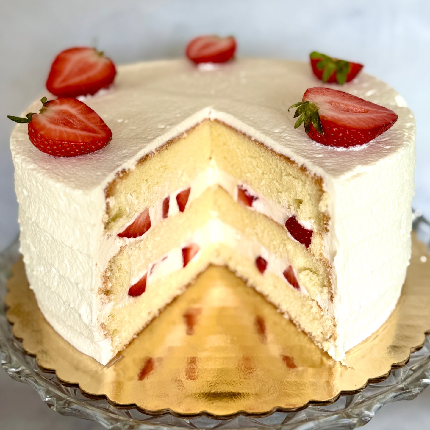Strawberry Cream Cake