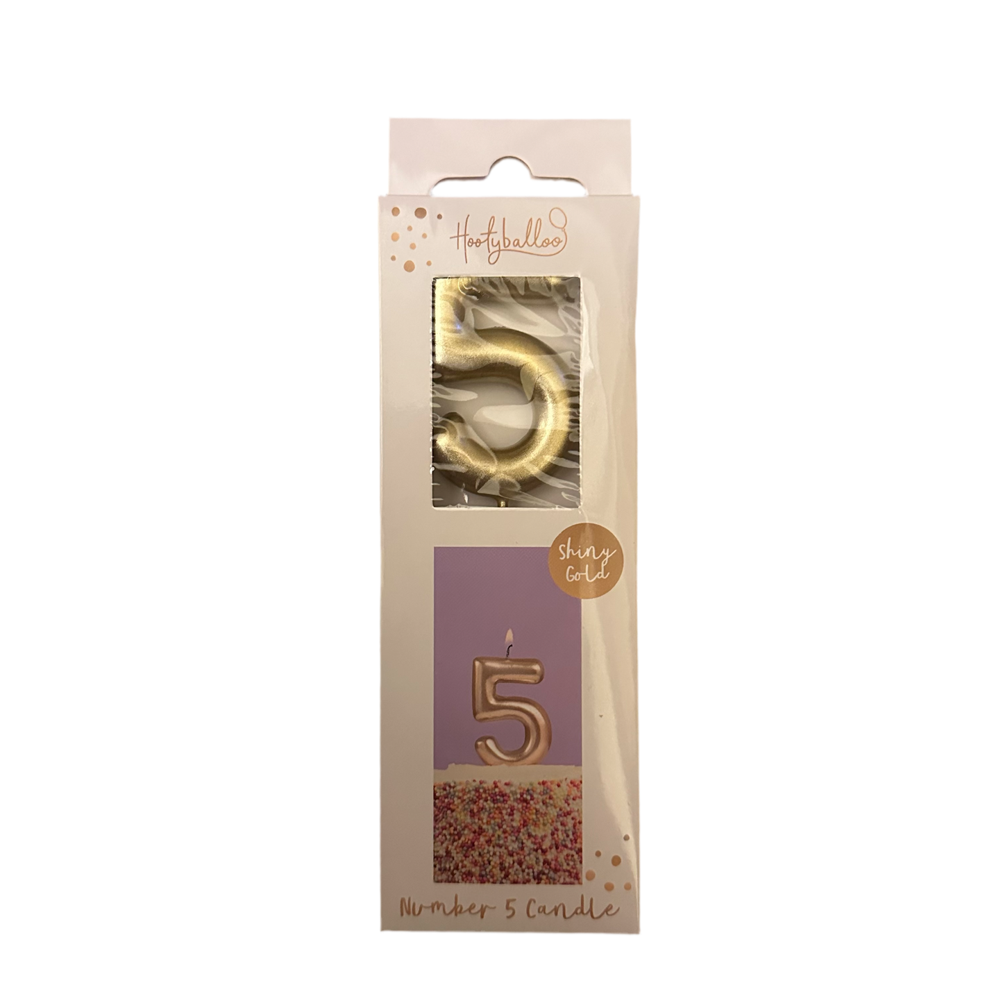 Number 5 Candle