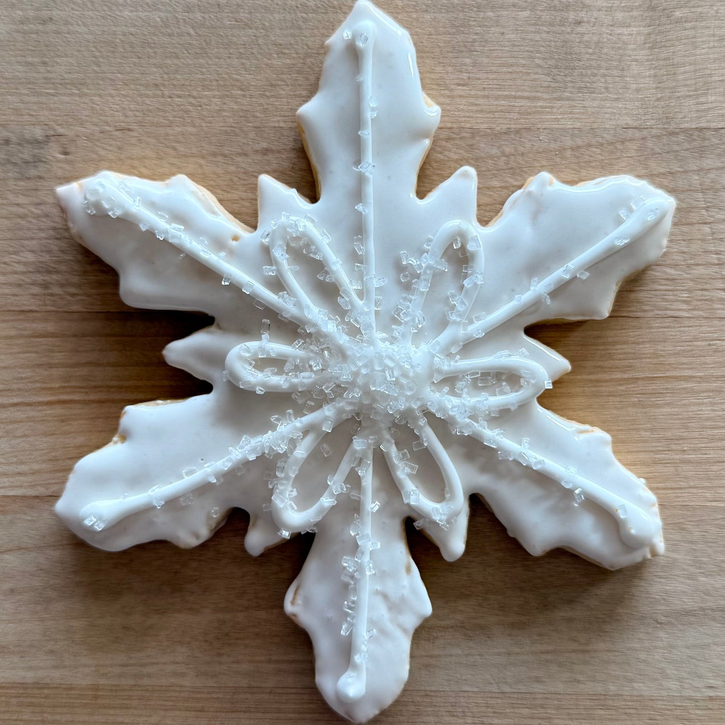 Decorated Snowflake Cookie