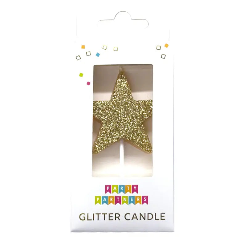 Star Glitter Candle