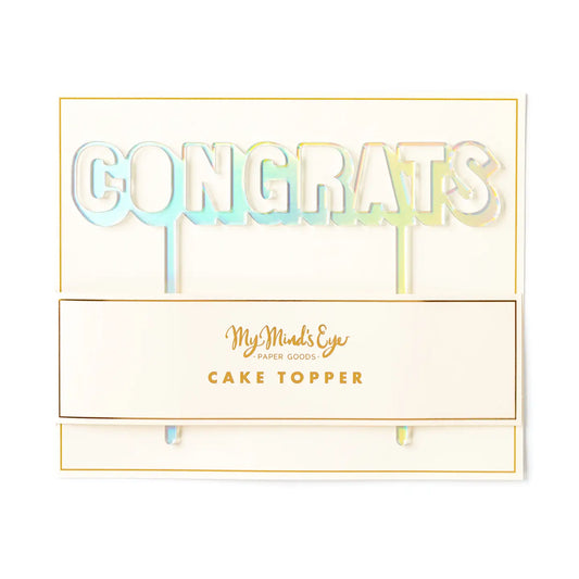 Congrats Cake Topper