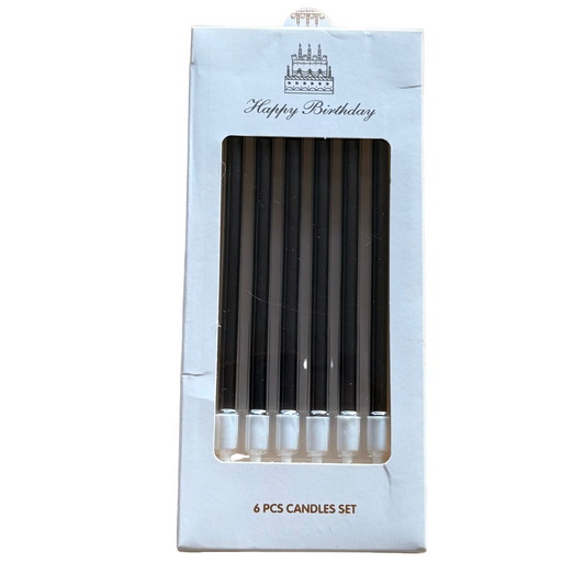 Black Birthday Candles