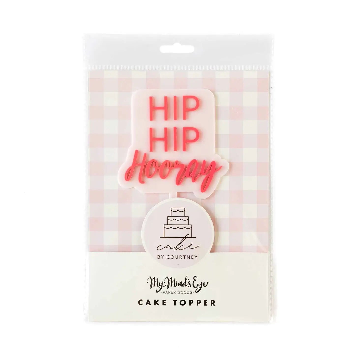 Hip Hip Hooray Cake Topper